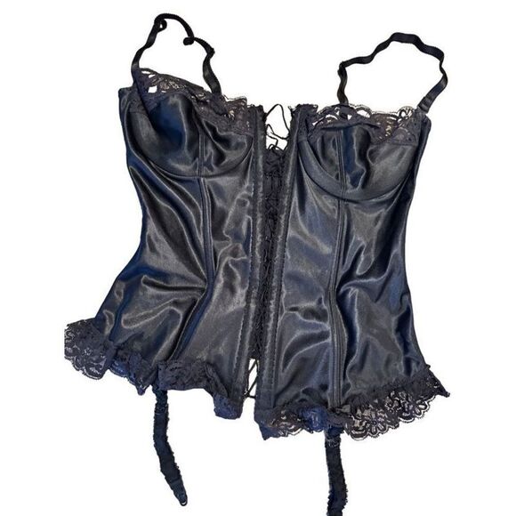 Gossard Vintage Cage Front Lace Trim Corset - Picture 5 of 12